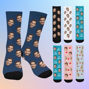 Personalized Face Socks, Custom Face Socks for Him, Unisex Face Socks, Funny Face Socks Gift, Custom Socks with Face Text, Best Gift for Him