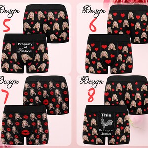 Personalized Face Boxers: Custom Photo Underwear, Husband Gift image 4
