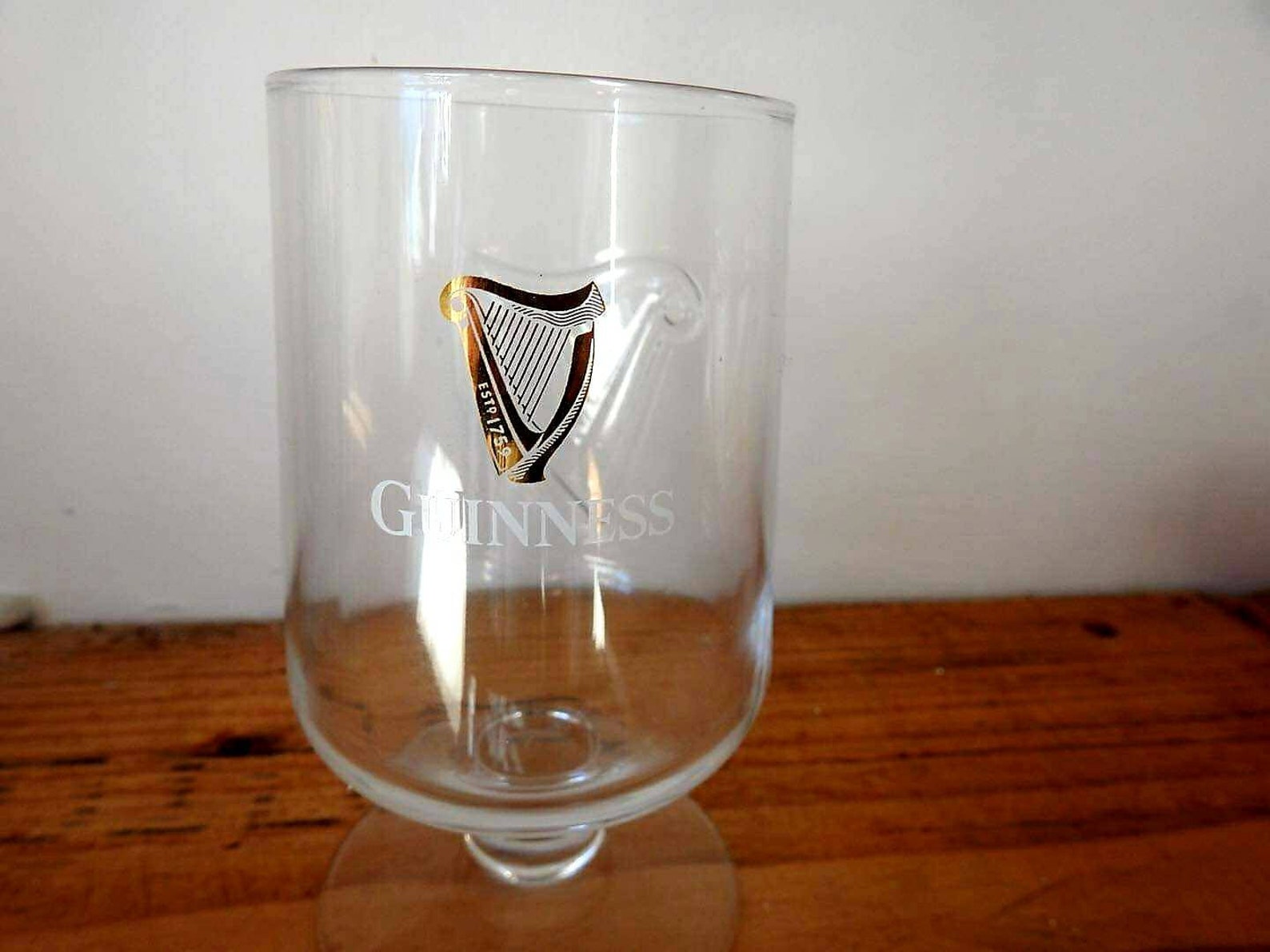 Guinness commemorative Half Pint Glass Embossed with Guinness Etsy