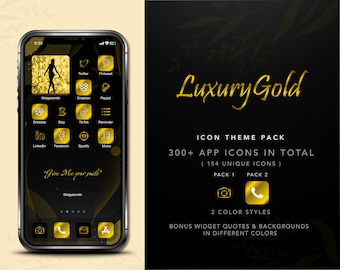 Luxury Gold App Icons | iOS Home Screen Theme (Digital Download)