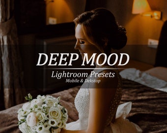 30 DEEP MOOD Lightroom Presets Mobile & Desktop, You may use these Presets to create a Dark and Moody look in your Photography.
