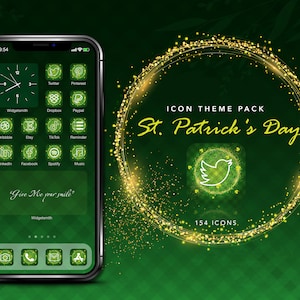 St. Patricks Day App Icons | iOS Home Screen Theme (Digitaler Download)