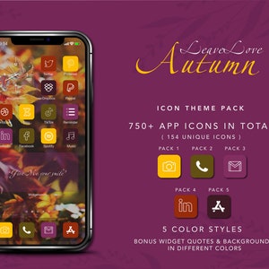 Autumn iOS App Icons Pack | Neutral Aesthetic iPhone Theme (Digital Download)