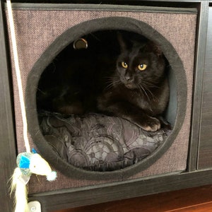 Felt Cat Cave Fits Into Ikea Kallax Felt Cat Bed Cat House Etsy