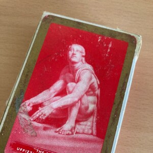 Vintage Playing Cards - The Grinder Uffizzi Gallery Florence Tourist Advertising RARE Playing Cards - British Made