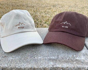 Embroidered Mountain Hat, Christian Embroidered Hat, Bible Verse Hat