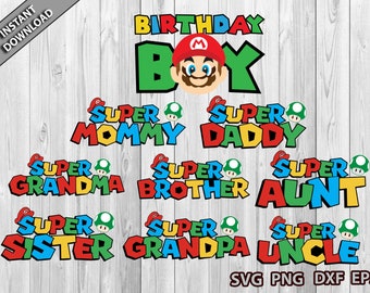 Download Mario Birthday Svg Etsy