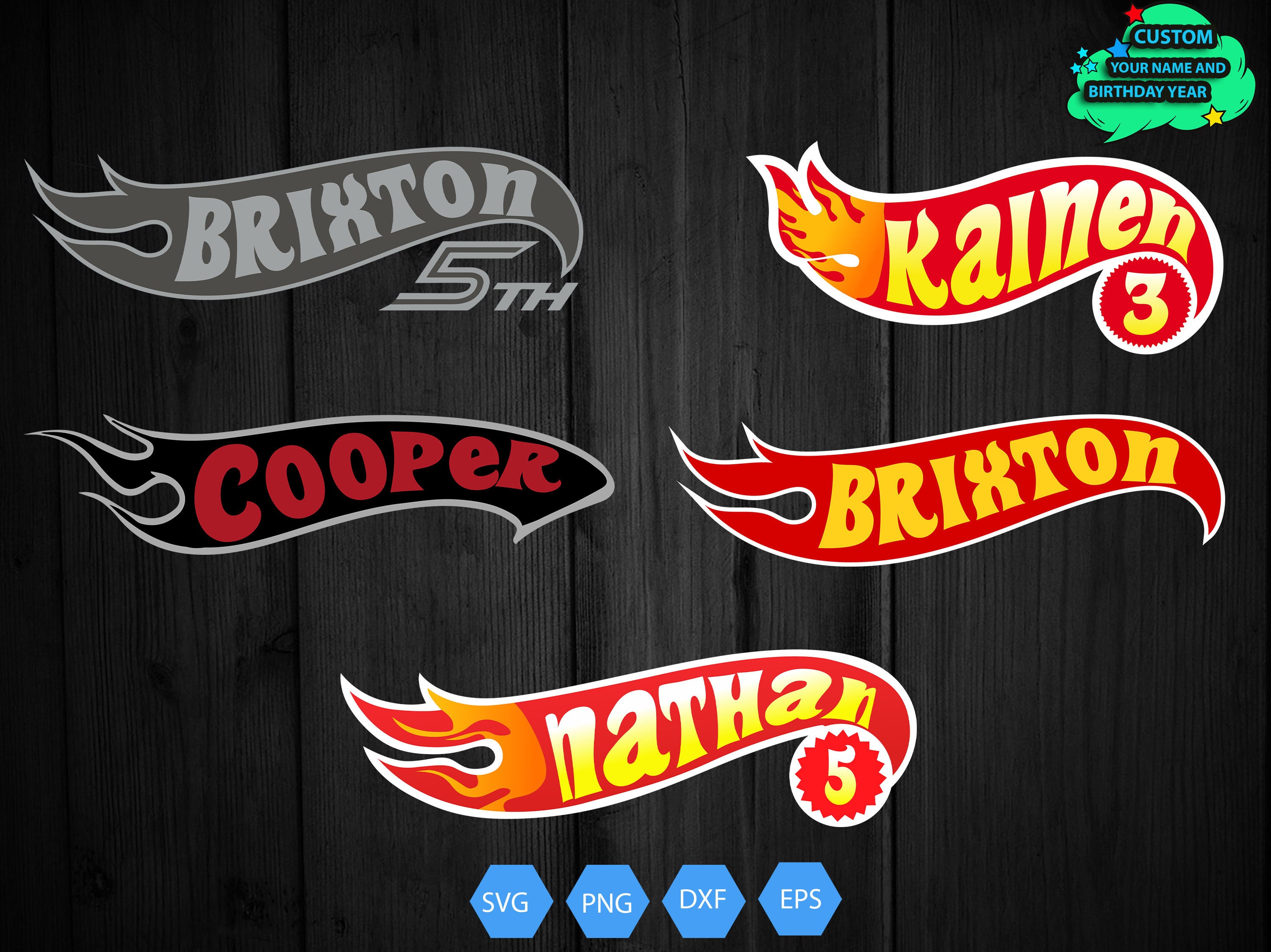 Hot Wheels personalizado con nombre logotipo de hot wheels Etsy