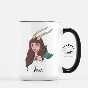 Steinbock Becher, Steinbock Geschenkbecher, Sternzeichen Geschenke Steinbock, Sternzeichen kundenspezifische Becher, Astrologie Geschenk Steinbock, personalisierte Becher, personalisierte Geschenke