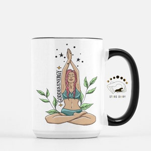 Goddess Mug, Feminist Art Mug, Manifest Mug, Inspirational Mug, Gifts for Women, Yoga Gift for Woman, Self Love Mug, Positive Energy Gift