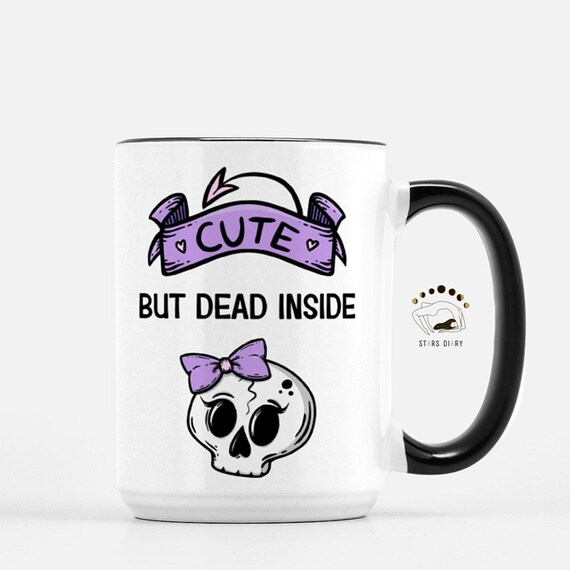 Pastel Goth Mug, Skull Mug, Gothic Mug, Creepy Cute Mug, Gothic Home Decor, Witchy Mug, Halloween Coffee Mug, Spooky Mug, Gothic Gifts