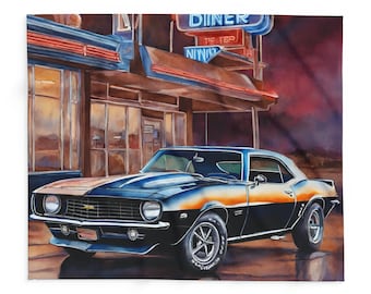 Classic Camaro-Soft Fleece Blanket-50X60"