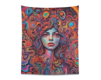 Psychedelic- Wall Tapestry - 50" x 60"