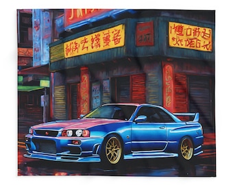 Skyline R34 GTR - JDM- Fleece blanket