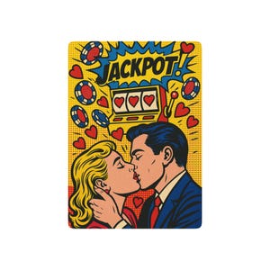 Baralho de pôquer retrô Vegas Comics, presente inspirado em Warhol