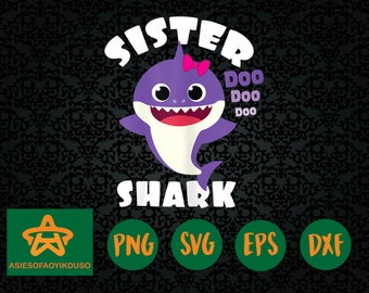 Sister Shark Svg Etsy