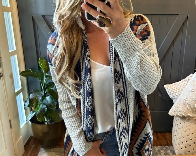 Lavender Tribe Design Waffle Cotton Leave Long Cozy Tunic Top Pullover ...