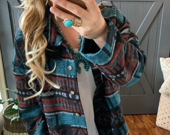 western blanket coat