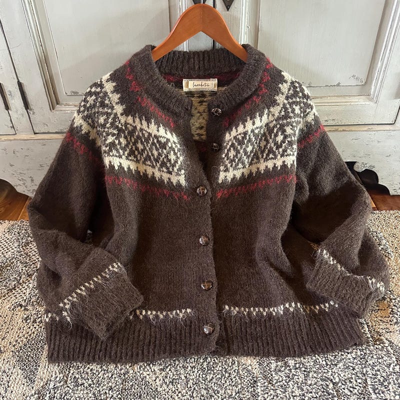 Brown Frill Sweater