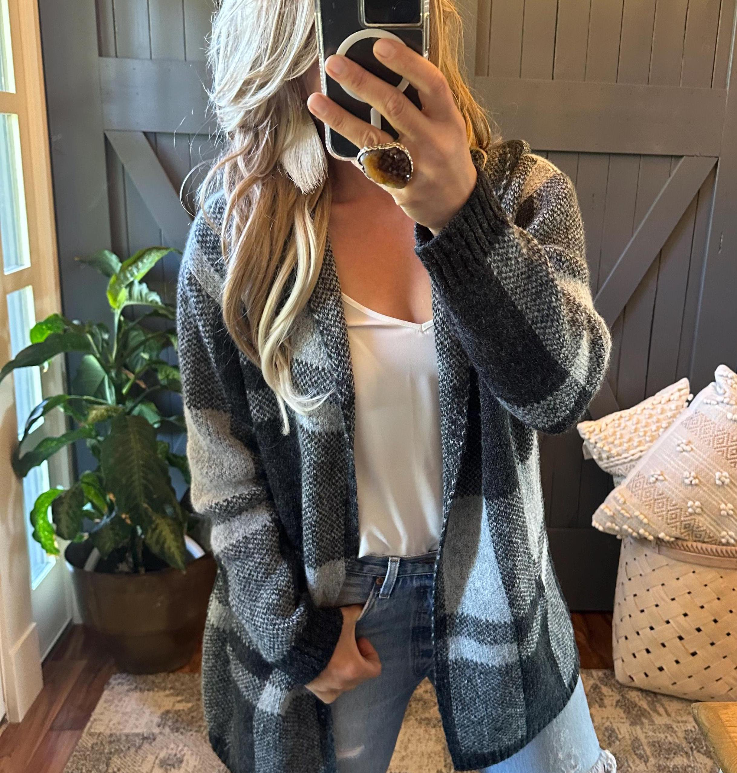 Cardigan Vintage Femme - Taille L, Couleurs Bleu, Blanc, Rose - Occasion En Très Bon état