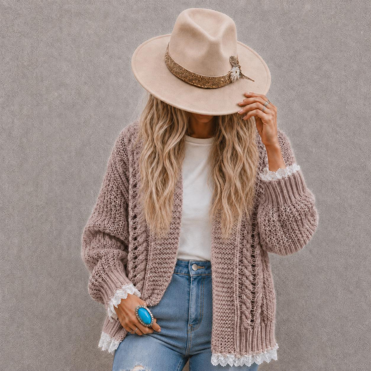 Cotton Lace Sweater - Etsy