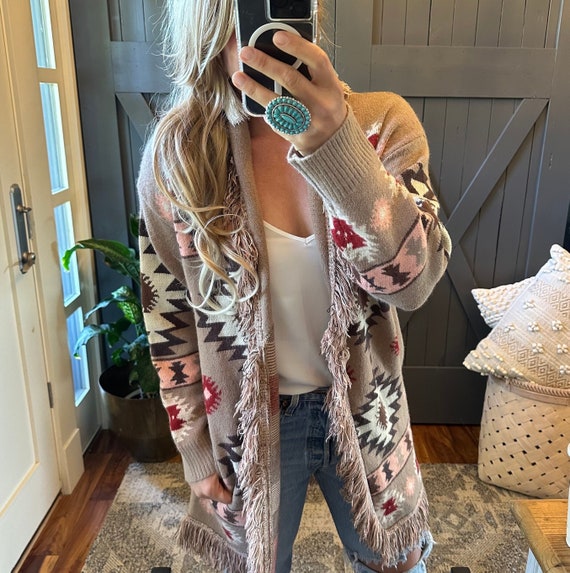 Long western shop cardigan