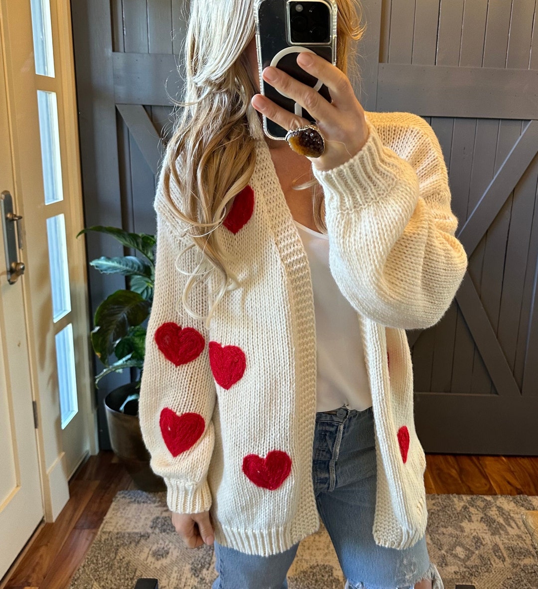 トップス ERNEST W. BAKER Hearts knit cardigan S トップス ERNEST W. BAKER Hearts knit cardigan S ERNEST W
