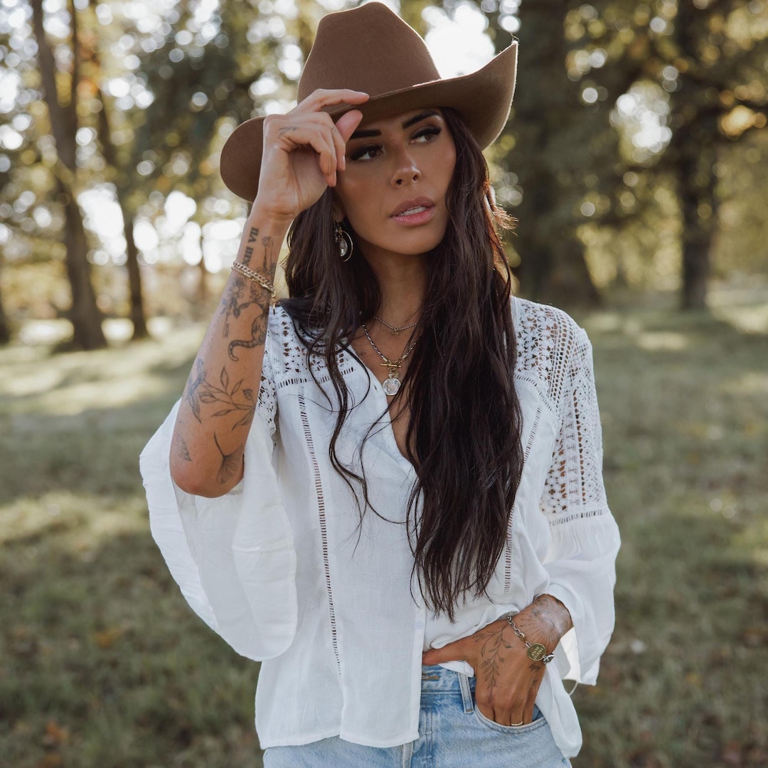 White Lace Boho Blouse: Handmade Crochet Button Front Western Top