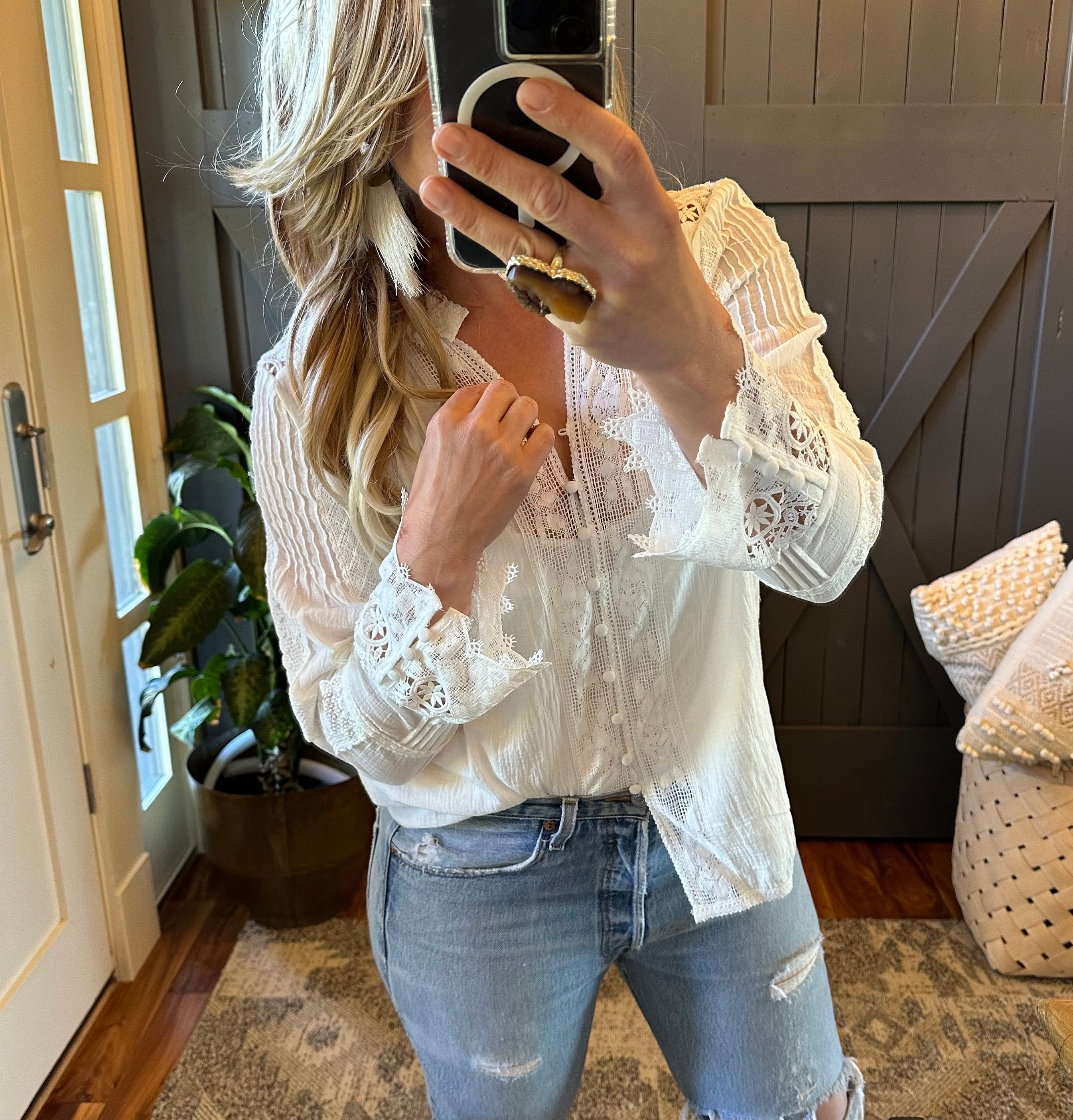 Vintage Lace Blouse - Etsy