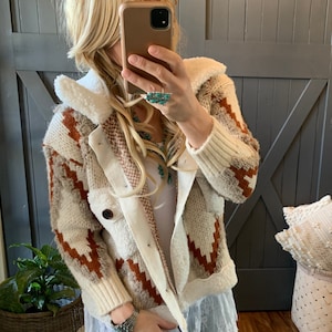 Knit Leather Jacket - Etsy