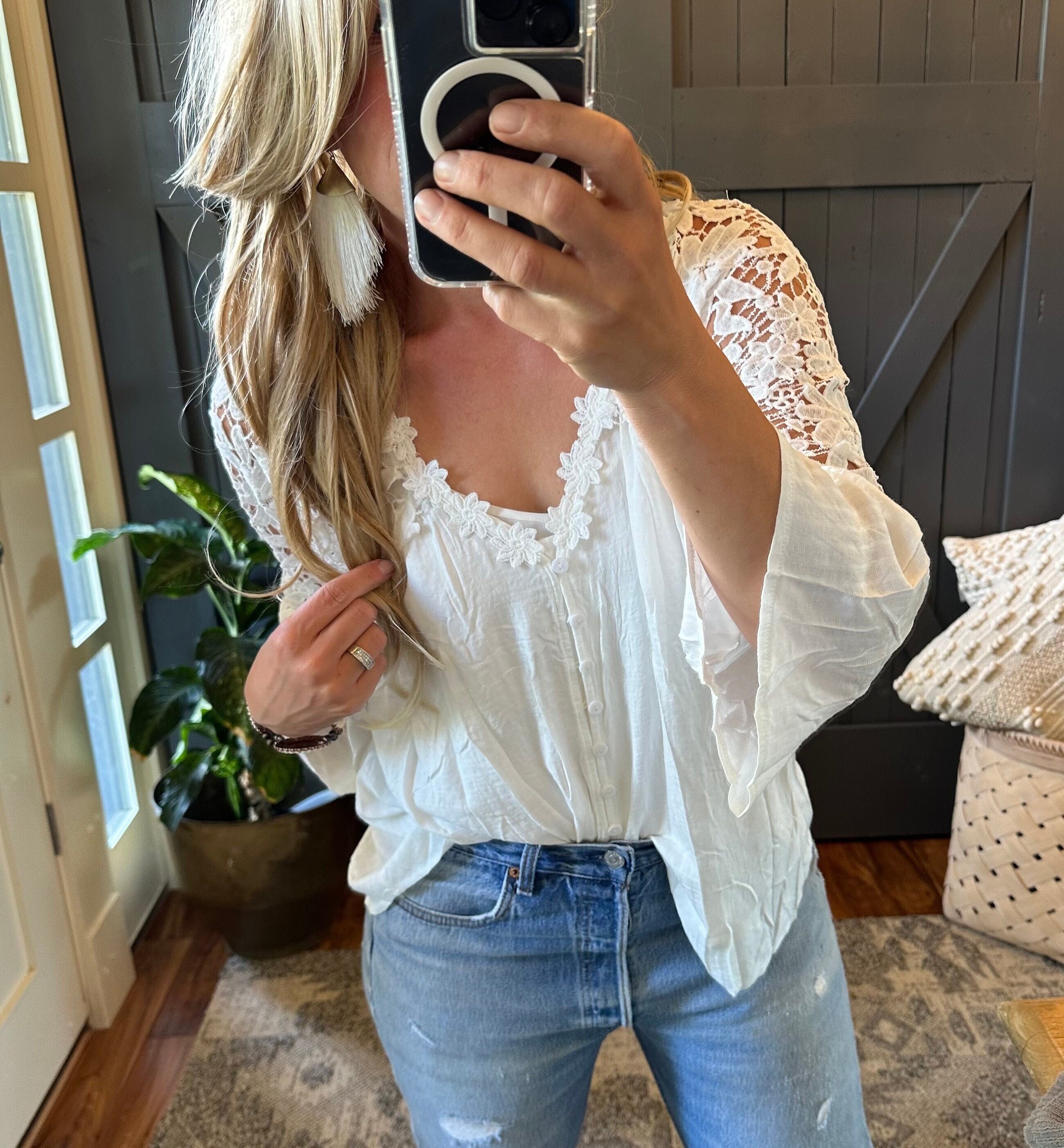 White Dainty Blouse - Etsy Canada