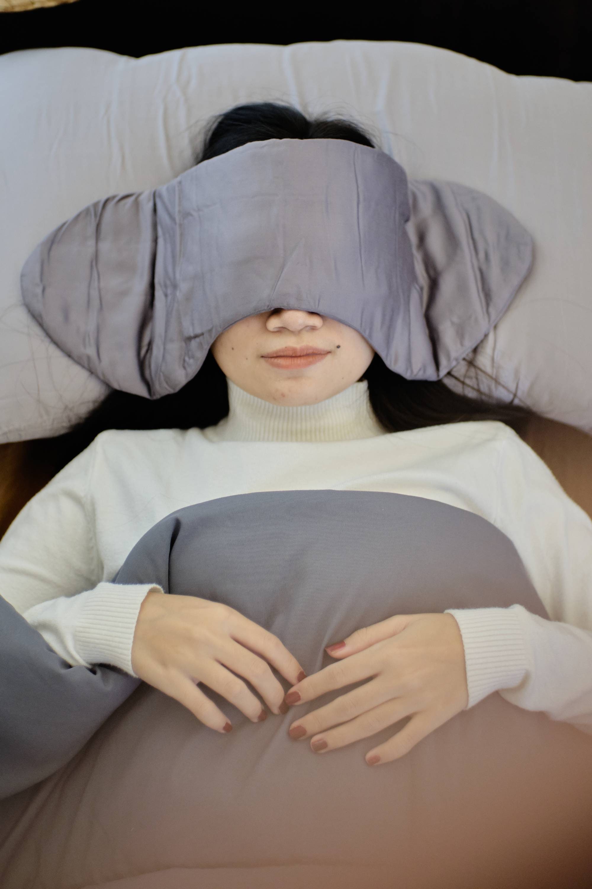 Weighted Sleep Mask Extra Large Eye Pillow Gentle on the Eyes