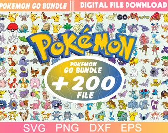 Download Art Collectibles Clip Art Pokemon Svg Pokemon Go Svg Pokeball Svg Png Eps Pdf Cricut Silhouette Cutting File Bundle For T Shirts Stickers Cutting Etc Jpg