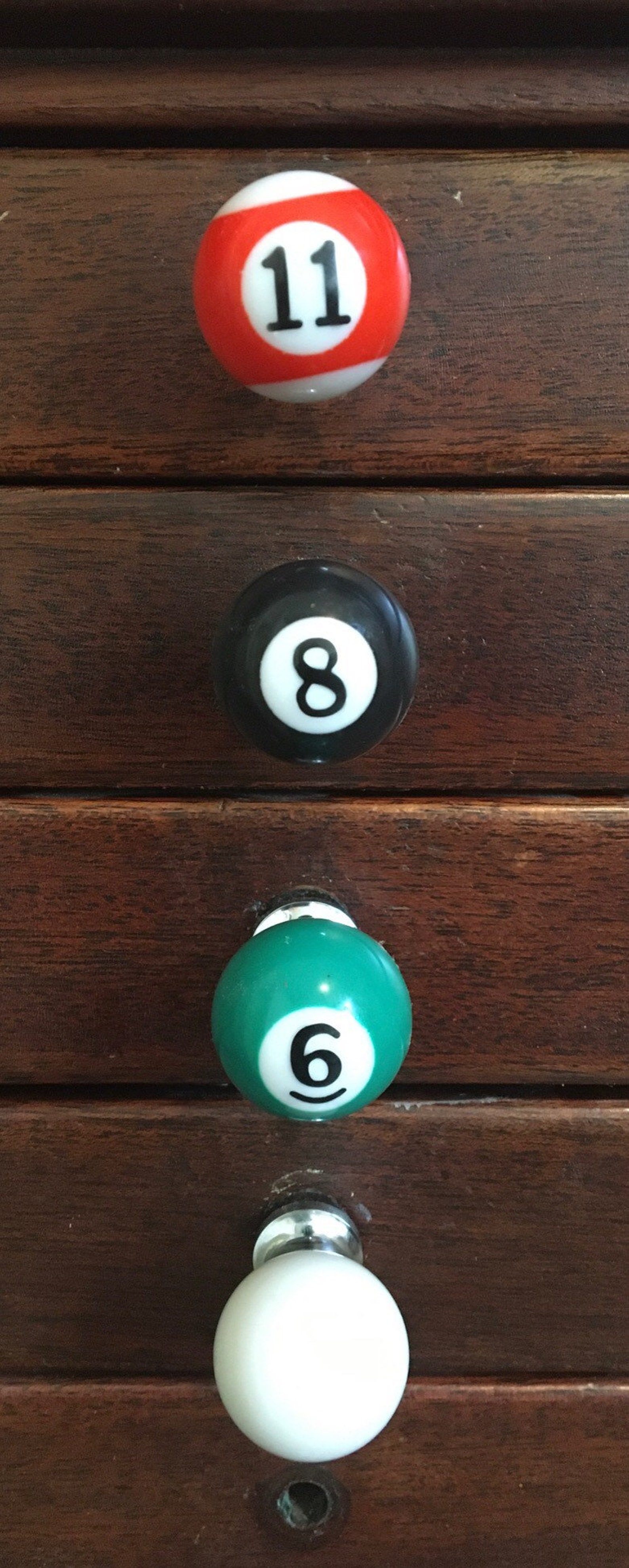 Mini Pool Ball Drawer Pulls / Knobs 1 Diámetro Set de Etsy