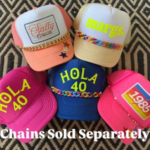 Custom 40th Birthday Trucker Hat, Summer Party