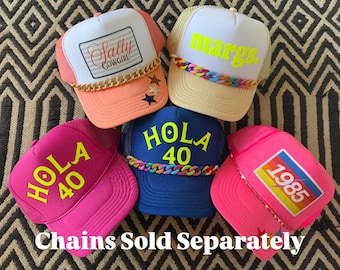 Custom 40th Birthday Trucker Hat, Summer Party