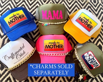 Mother's Day Trucker Hat, HappyStack, Custom Patch Hat