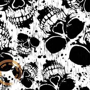 Pattern#7, Skull Pattern Svg, Seamless Skull svg, Tooled leather svg, Seamless Pattern svg, Skull svg