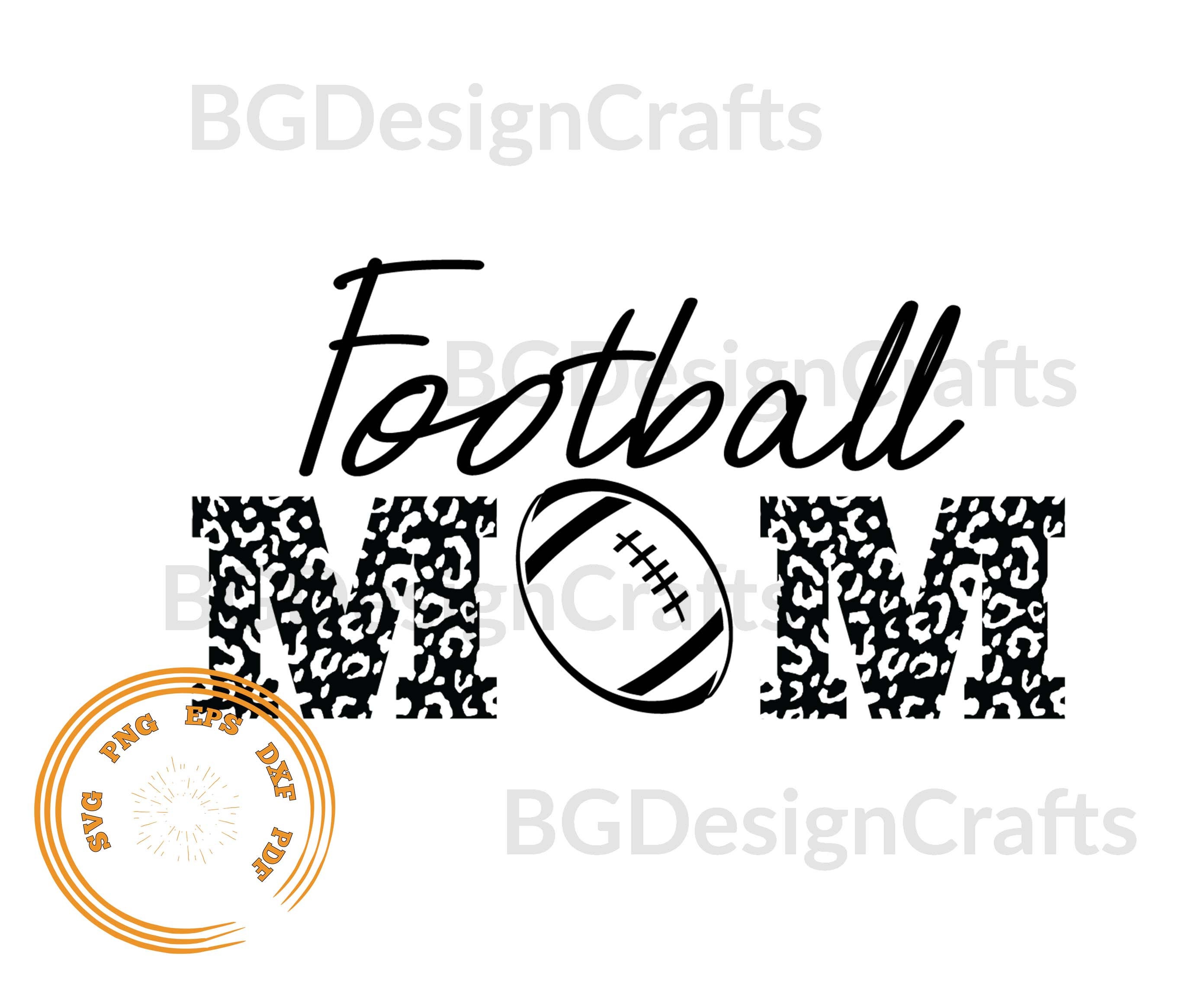 Football Svg Leopard Mom Svg Football Mom SVG Love Football Etsy