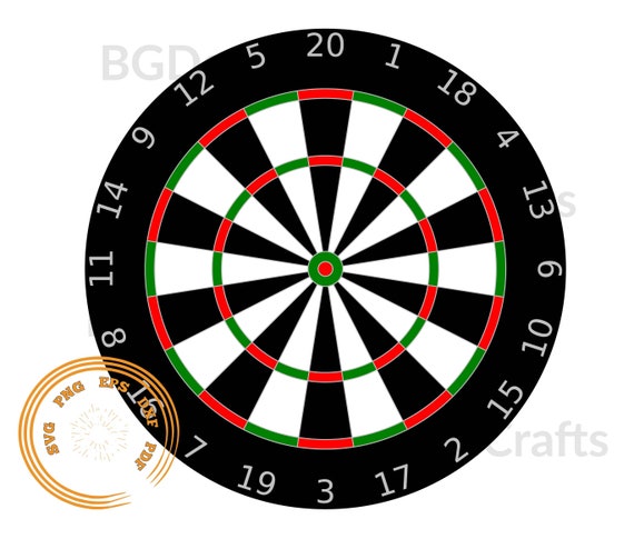 Dartboard SVG Dart Board SVG Dartboard Clipart Sport Svg | Etsy