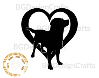 Heart with dog SVG, Dog SVG, Heart SVG, Animal, Love Svg, svg file for cricut,Png, Dxf