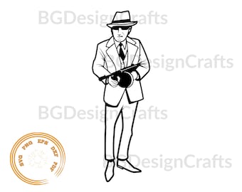 Gangster SVG, Mafia SVG, Gangster Png, Gangster Cut File, Mafia Eps, Mafia Dxf, Svg file for cricut