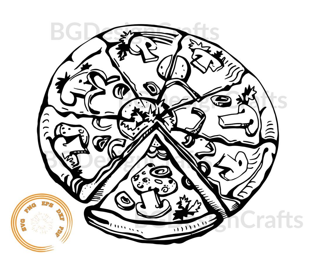 Pizza SVG, Pizza Slice SVG, Pizza Png, I Love Pizza Svg, Clipart, Dxf
