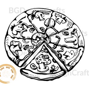 Pizza SVG, Pizza Slice SVG, Pizza png, I love pizza svg, clipart, dxf, svg file for cricut