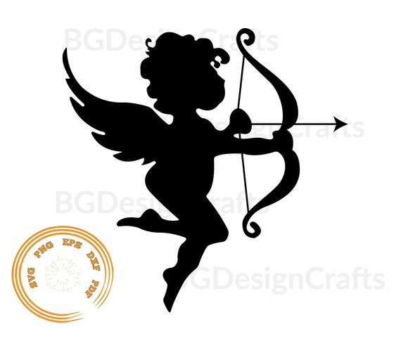 Cupido e arco Svg, Cupido Svg, Eros Svg, Arco Svg, Cupido e arco png, file  svg per cricut -  Italia