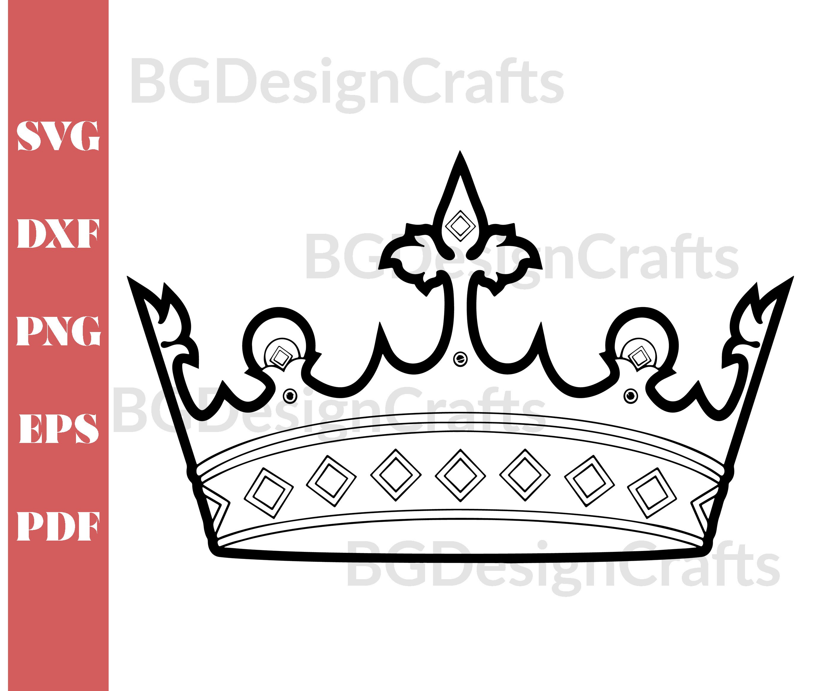 Crown SVG, Crown DXF, Crown Clipart, Crown Svg Cut File, Crown Cut File