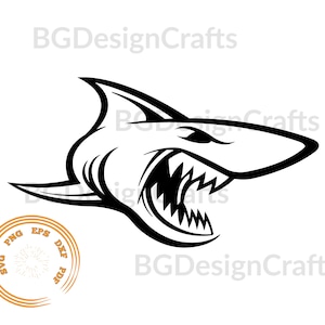 Shark SVG, Shark Fish Svg , Shark Silhouette, Shark Png, Clipart, Cut File, Svg file for cricut