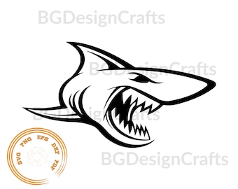 Hai SVG, Hai Fisch SVG, Hai Silhouette, Hai Png, Clipart, geschnitten Datei, SVG-Datei für Cricut
