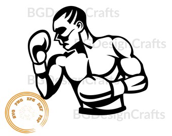 Boxer SVG, Boxer Png, Boxer Clipart, Box SVG, Sport SVG, Fighter Svg, Clipart, Cut file, Silhouette