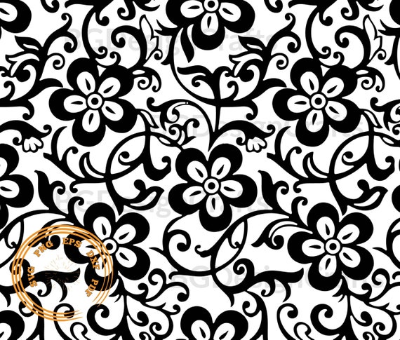 Flower Pattern 1 Flower Pattern SVG Floral SVG Seamless - Etsy